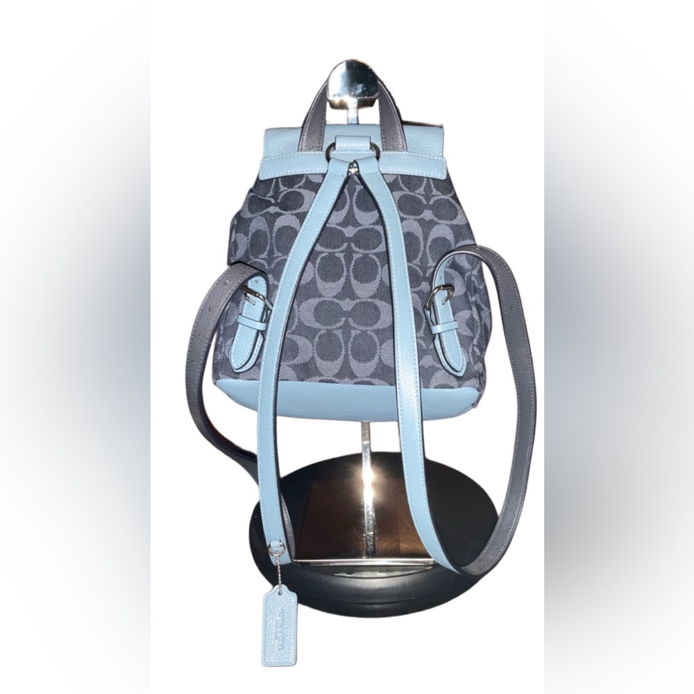 Coach Denim Logo Billie Backpack MINI - Picture 3 of 5